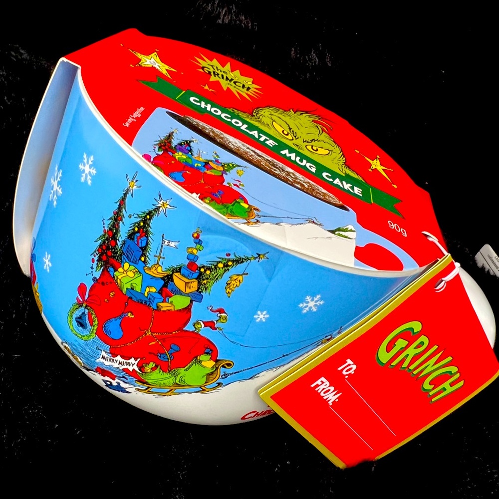 CHRISTMAS/CHOCOLATE MUG CAKE / GRINCH